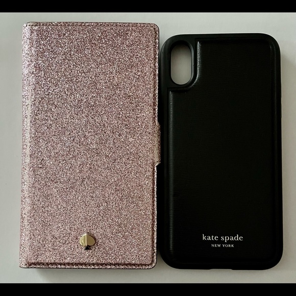 Kate Spade iPhone XR magnetic wrap folio case Rose Gold
